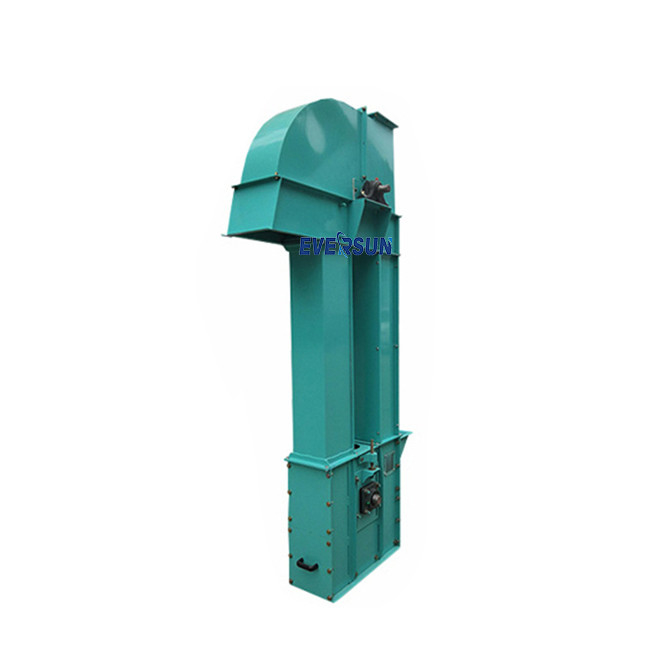 Food Grade Carbon Steel / SS304 / 316 Chain Bucket Elevator Conveyor For Wet Sand