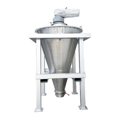 Stainless Steel Double Helix Agitator Conical Dry Powder Mixer Carbon Steel SUS316L For Processing Chemicals Foods Plastics