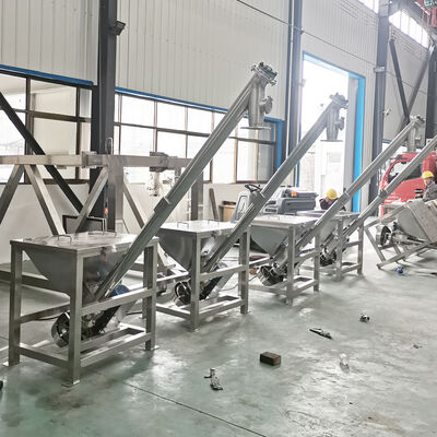 Auger Screw Conveyor Spiral Blade Driven Conveyor For And Continuous Movement Of Powder Granules And Small Block Materials