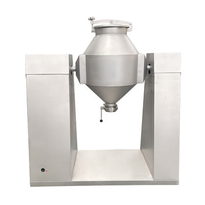 Stainless Steel Double Cone Blender with 100-1500L Capacity and Adjustable Speed for Batch Production